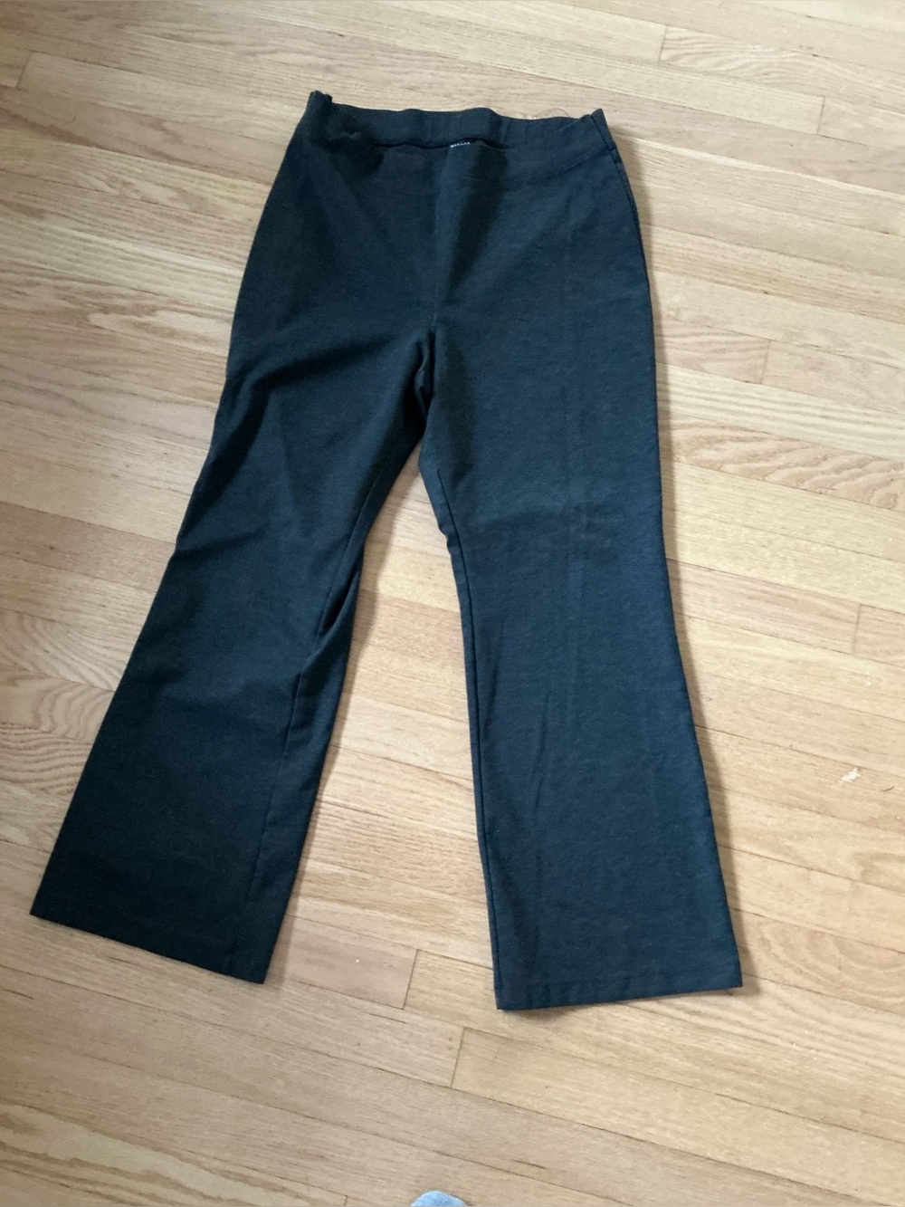 Classic gray wide leg stretch pants